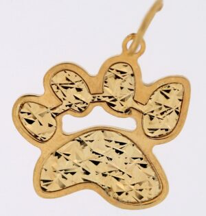 9CT YG PAW CHARM