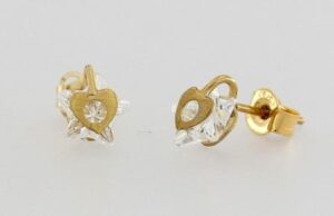 9CT YG STAR CZ STUDS