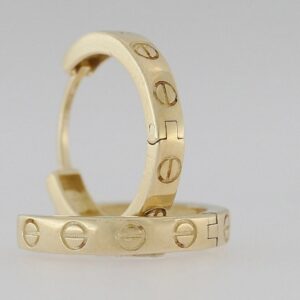YELLOW GOLD HUGGIE
