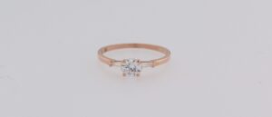 9CT RG CZ LADIES RING