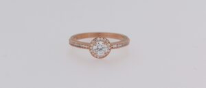 9CT RG CZ LADIES RING