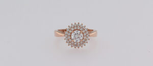 9CT RG CZ LADIES RING
