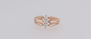 9CT RG CZ LADIES RING