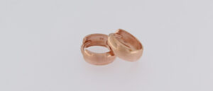 9CT RG PLAIN HUGGIE EARRINGS  4MM X 12MM OUTSIDE DIAM