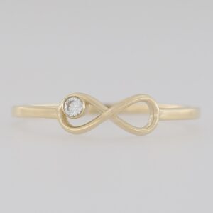 YELLOW GOLD CZ RING