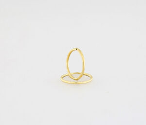 9CT YG 12MM HOLLOW SLEEPER