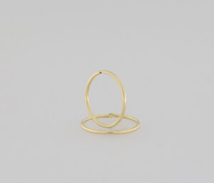 9CT YG 15MM HOLLOW SLEEPER