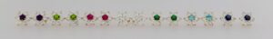 9CT YG ROUND CLUSTER EARRING