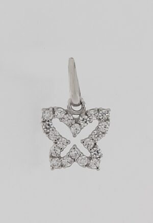 9CT WG CUBIC PENDANT