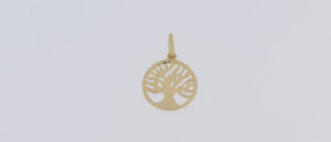9CT YG TREE OF LIFE PENDANT   12MM