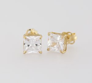 9CT YG CUBIC STUD
