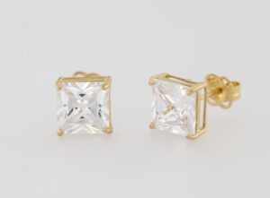 9CT YG CUBIC STUD