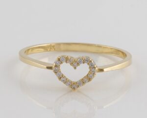 9CT YG CUBIC RING