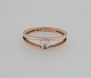 9CT ROSE GOLD LADIES RING