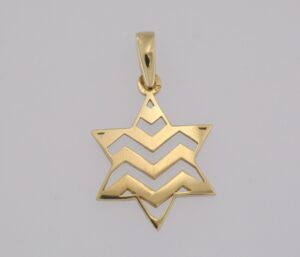9CT YG STAR OF DAVID 15MM