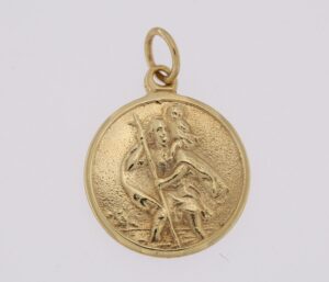 9CT YG ST CHRISTOPHER   16MM