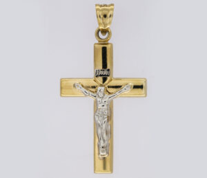 9CT YW GOLD CRUCIFIX   38X25MM