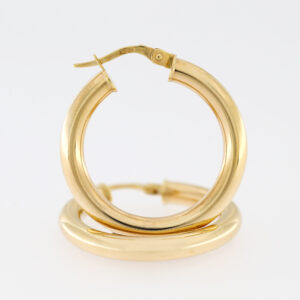 9CT YG HOOPS 2.5MMX25MM OUTSIDE DIAM