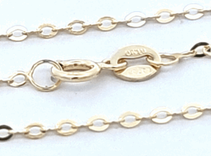 9CT YG FORZATINA LINK CHAIN 45CM