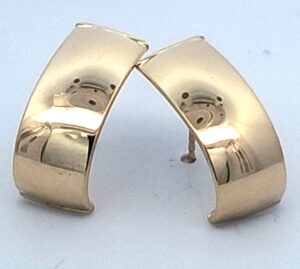 9CT YG HALF HOOP 8MMX17MM OUTSIDE DIAM
