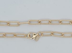 9CT YG Fancy Hollow chain