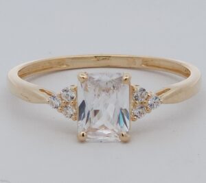 9CT YG CUBIC RING