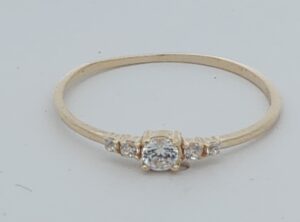 9CT YG CUBIC RING