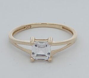 9CT YG CUBIC RING